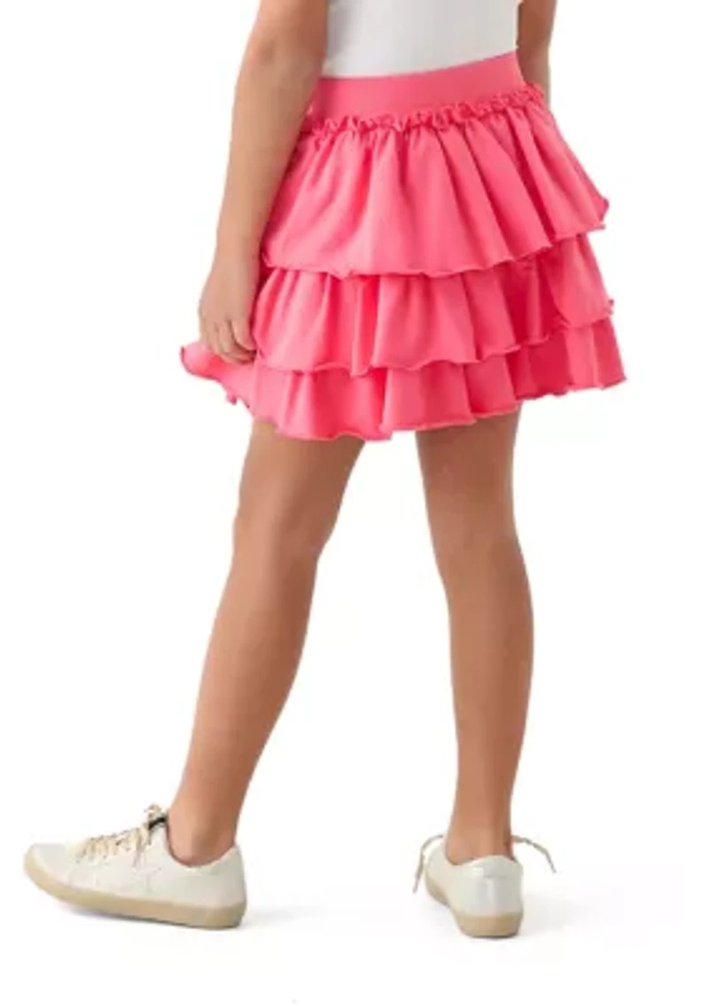 Girls 7-16 Ruffle Tiered Layer Skirt