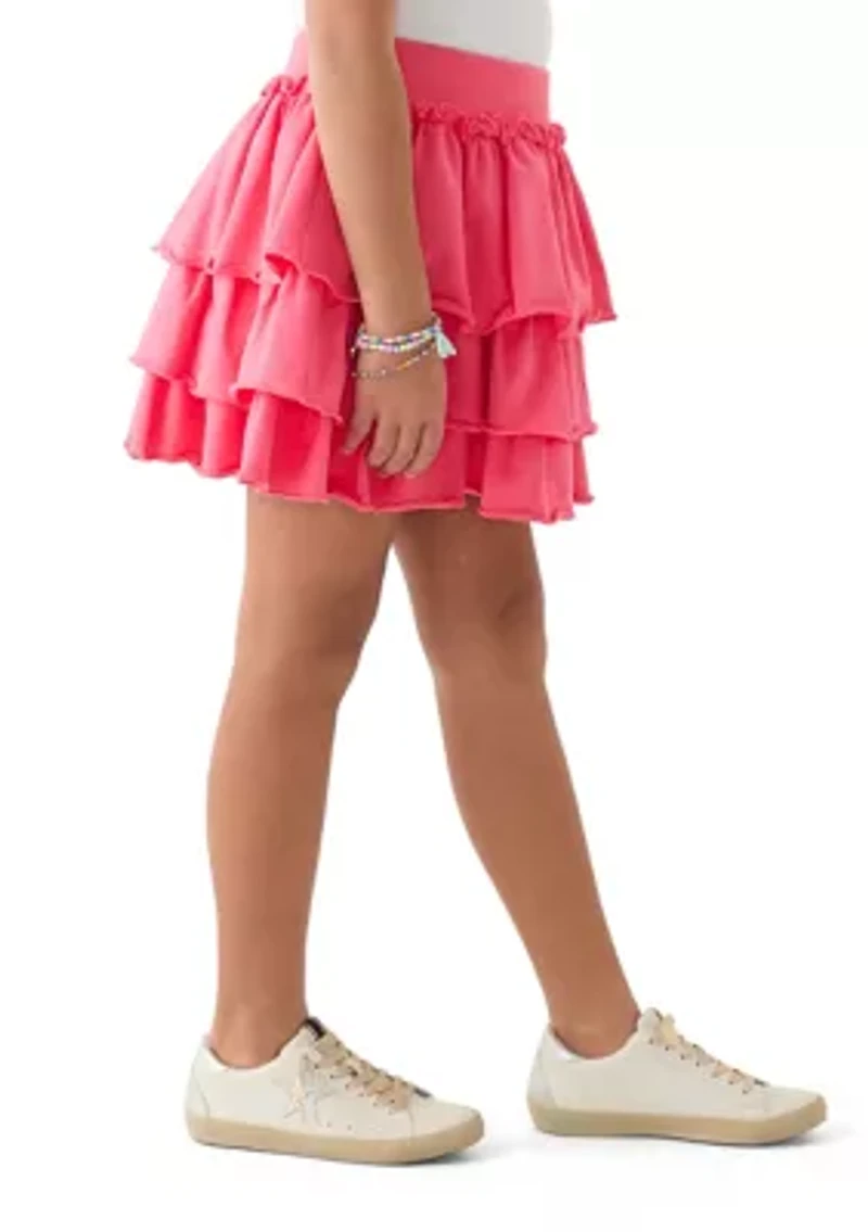 Girls 7-16 Ruffle Tiered Layer Skirt