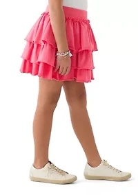 Girls 7-16 Ruffle Tiered Layer Skirt