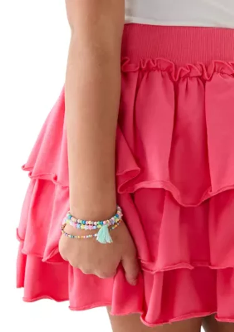 Girls 7-16 Ruffle Tiered Layer Skirt