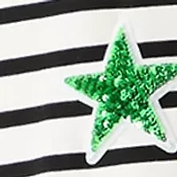 Girls 7-16 Star Striped Applique Dress