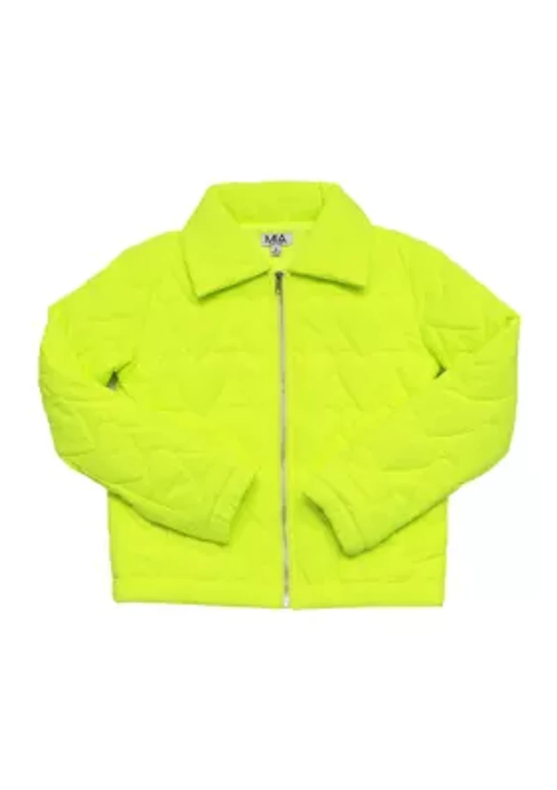 Girls 7-16 Neon Puffer Jacket