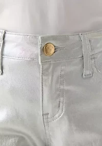 Girls 7-16 Silver Metallic Wide Leg Pants