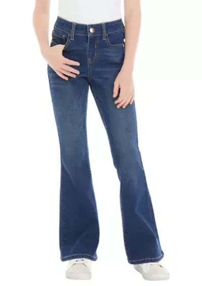 Girls 7-16 Flare Stretch Denim Jeans