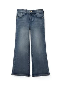 Girls 4-6x Denim Wide Leg Jeans