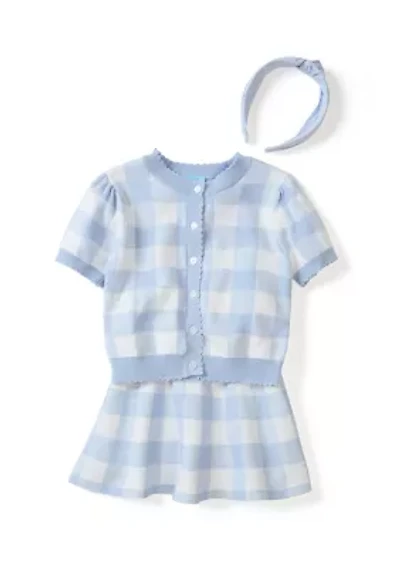 Girls 4-6x Gingham Skort Set