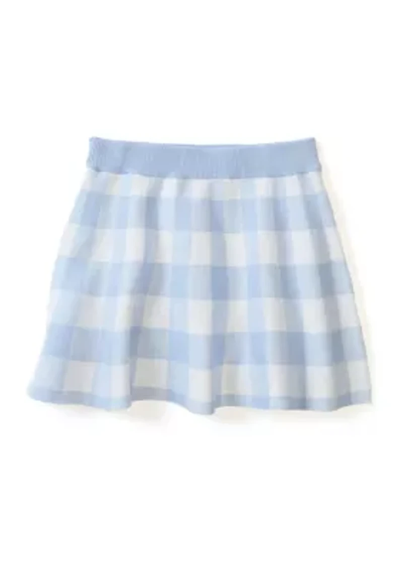 Girls 4-6x Gingham Skort Set