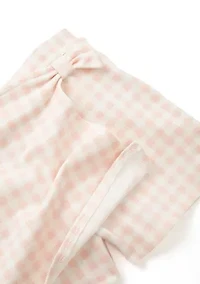 Girls 4-6x Gingham Wrap Skort Set