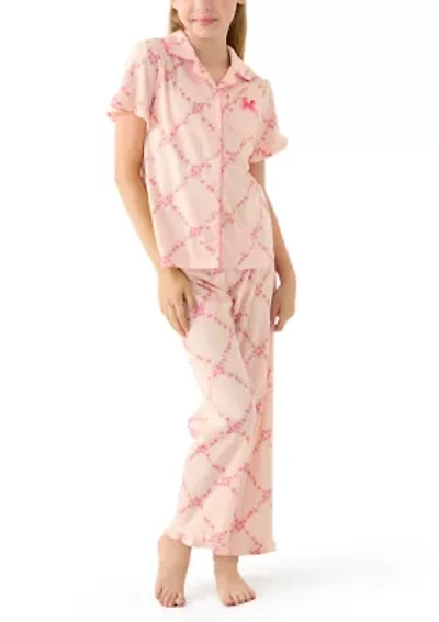 Girls 4-6x 3 Piece Pointelle Sleep Set