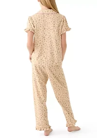 Girls 4-6x 3 Piece Pointelle Sleep Set