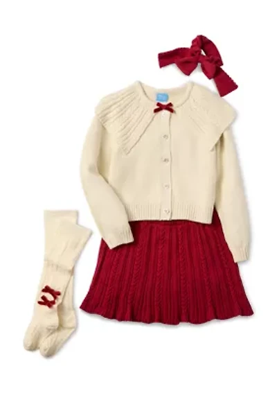 Girls 4-6x Skirt and Sweater Set