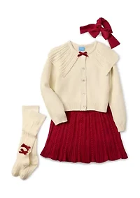 Girls 4-6x Skirt and Sweater Set