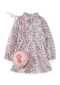 Girls 4-6x Corduroy Dress & Bag Set