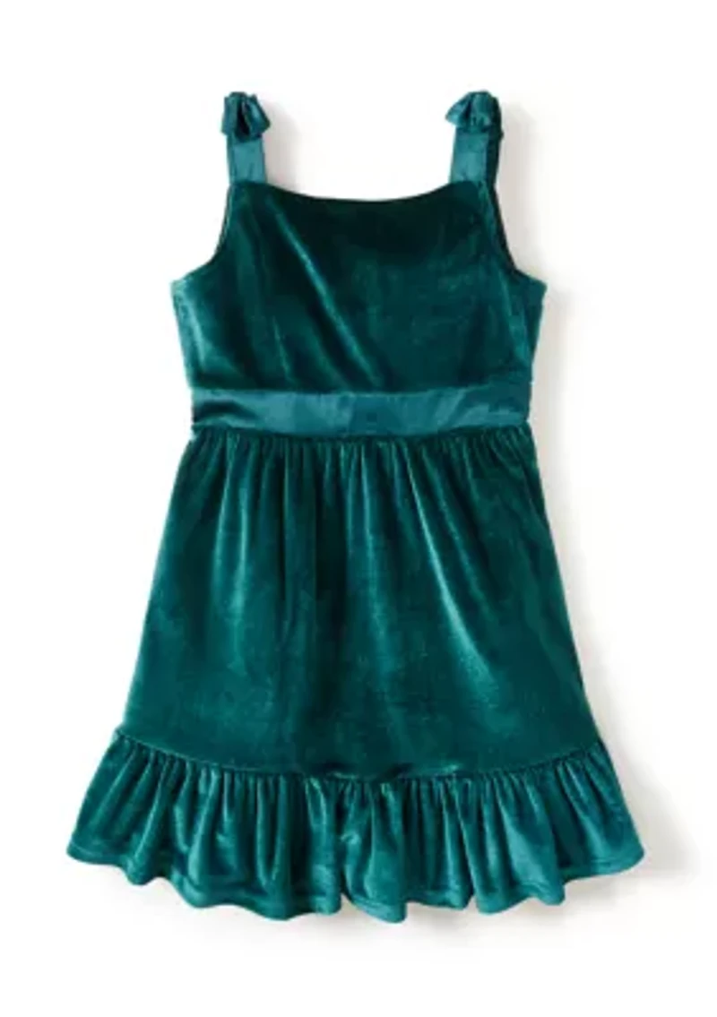 Girls 4-6x 2 Piece Faux Fur Jacket Dress Set