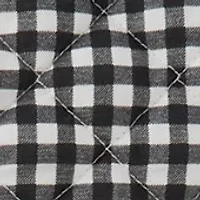 Girls 4-6x Black and White Quilted Jacket Set