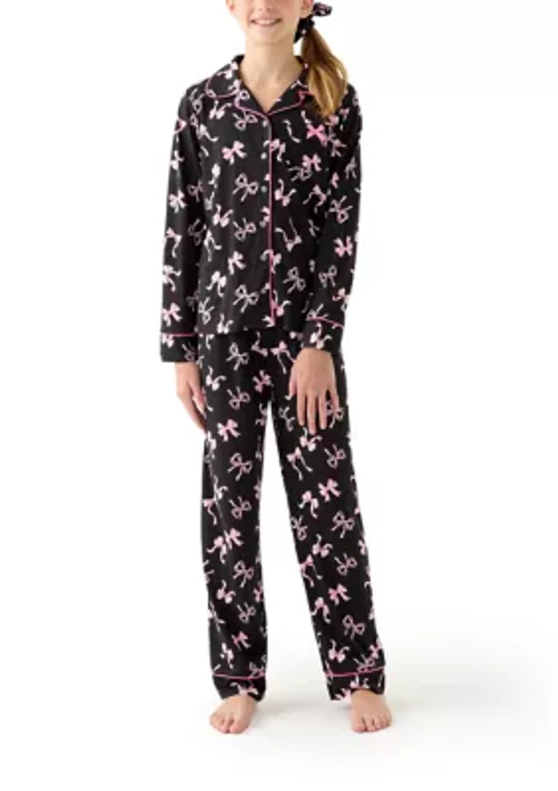 Girls 7-12 3-Piece Pajama Set