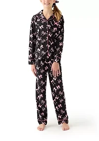 Girls 7-12 3-Piece Pajama Set