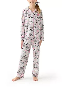 Girls 7-12 3-Piece Pajama Set