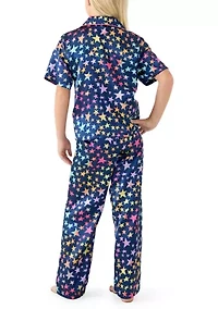 Girls 7-16 Whimsy Hearts Pajama Set