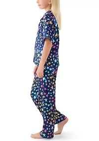 Girls 7-16 Whimsy Hearts Pajama Set