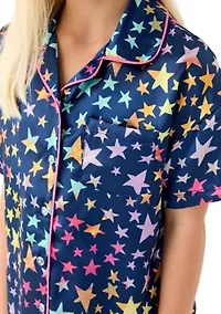 Girls 7-16 Whimsy Hearts Pajama Set