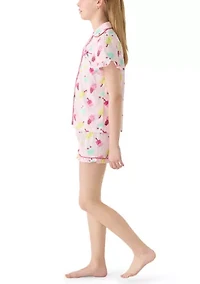 Girls 4-6x Print Pajama Set