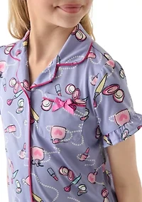 Girls 4-6x Print Pajama Set