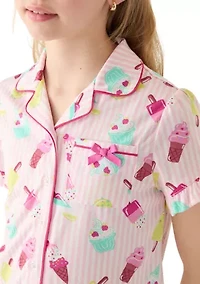 Girls 4-6x Print Pajama Set