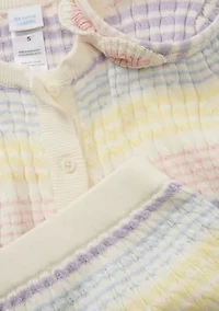 Girls 4-6x Striped Shirt and Skirt Sweater Set