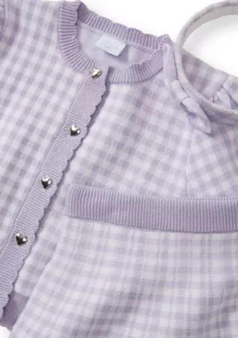 Girls 4-6x Herringbone Sweater Top and Skirt Set