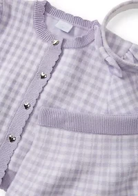 Girls 4-6x Herringbone Sweater Top and Skirt Set