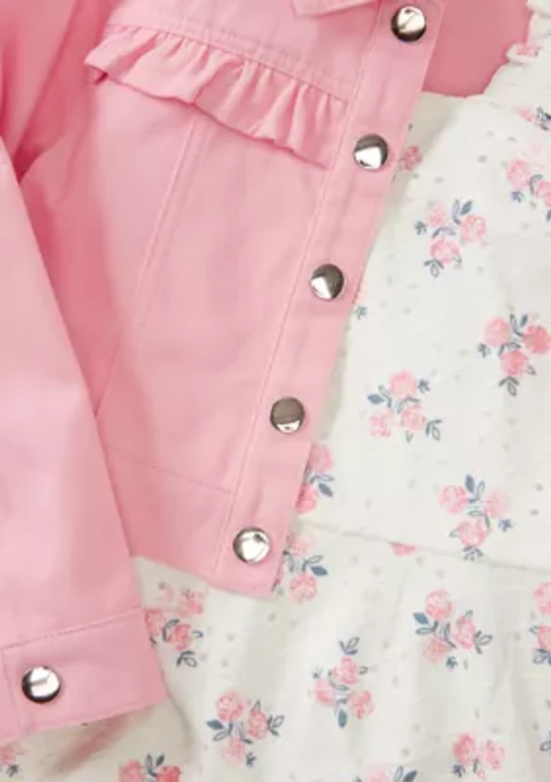 Girls 4-6 Floral Dress & Jacket