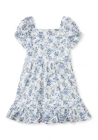 Girls 4-6x Floral Dress and Denim Jacket Set