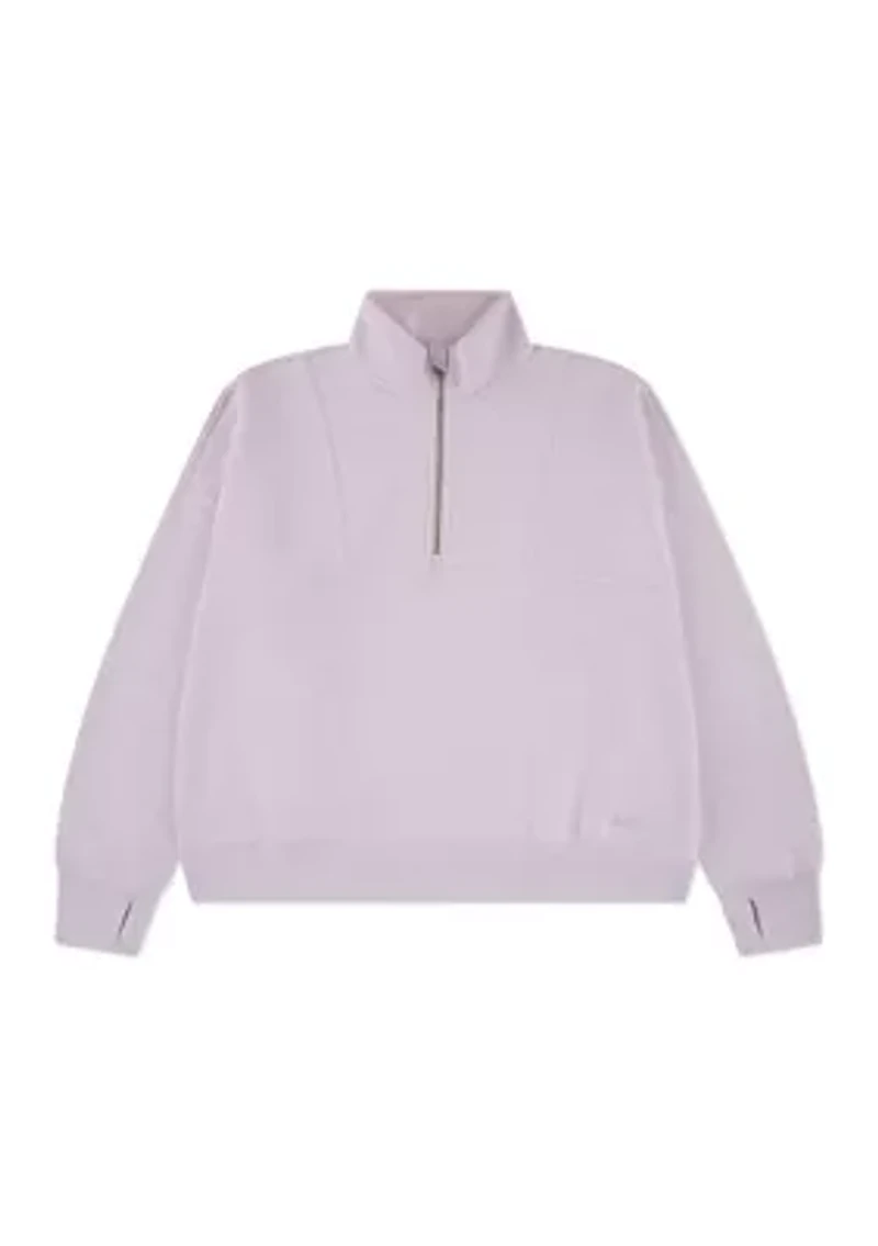 essential 1/4 zip pullover