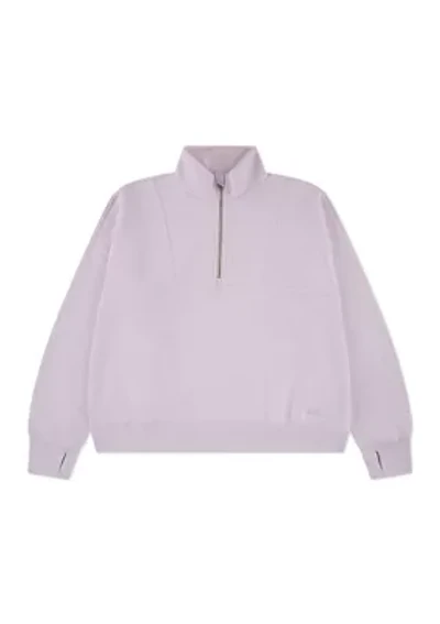 essential 1/4 zip pullover