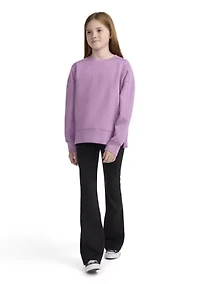 neo knit crew neck sweatshirt