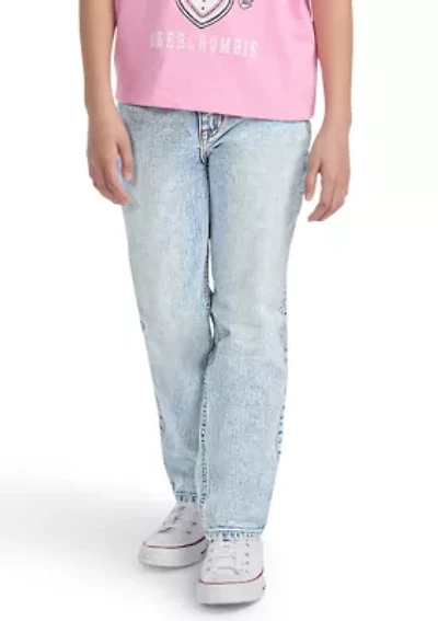 high rise 90s straight denim jeans