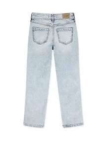 high rise 90s straight denim jeans