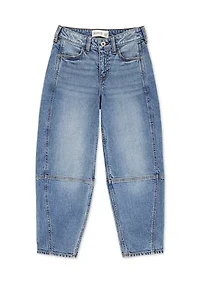 high rise balloon jeans