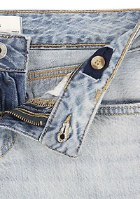 low rise seamed baggy jeans