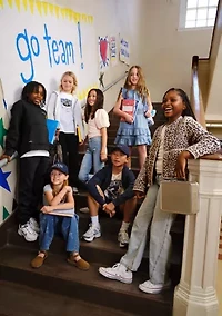 low rise seamed baggy jeans