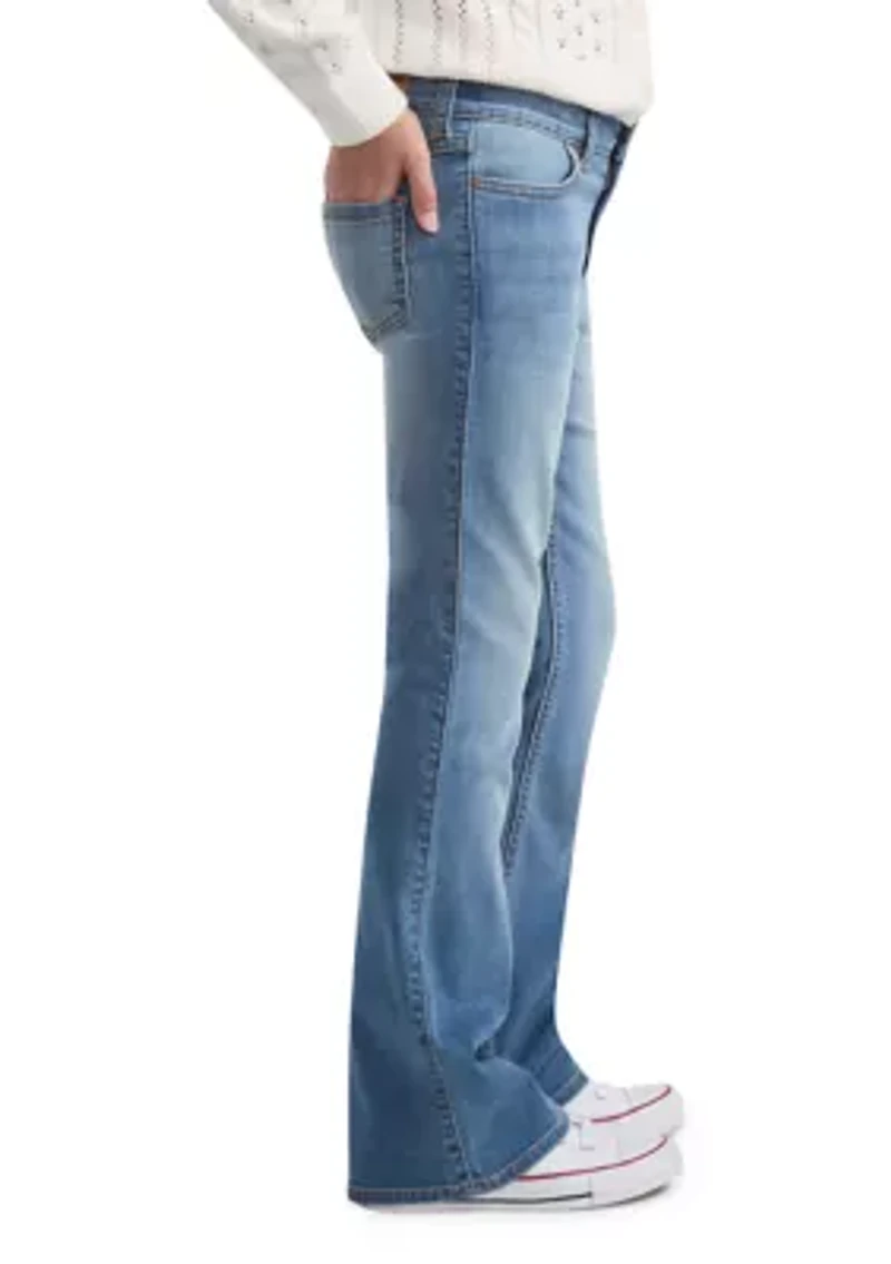 high rise flare jeans
