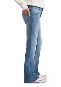 high rise flare jeans