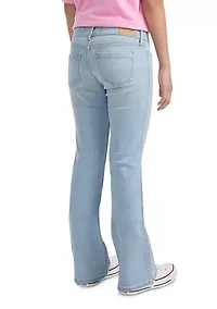 lowrise bootcut stretch jeans