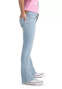 lowrise bootcut stretch jeans