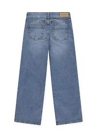 high rise wide leg jeans