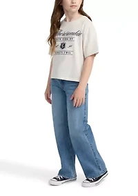 high rise wide leg jeans