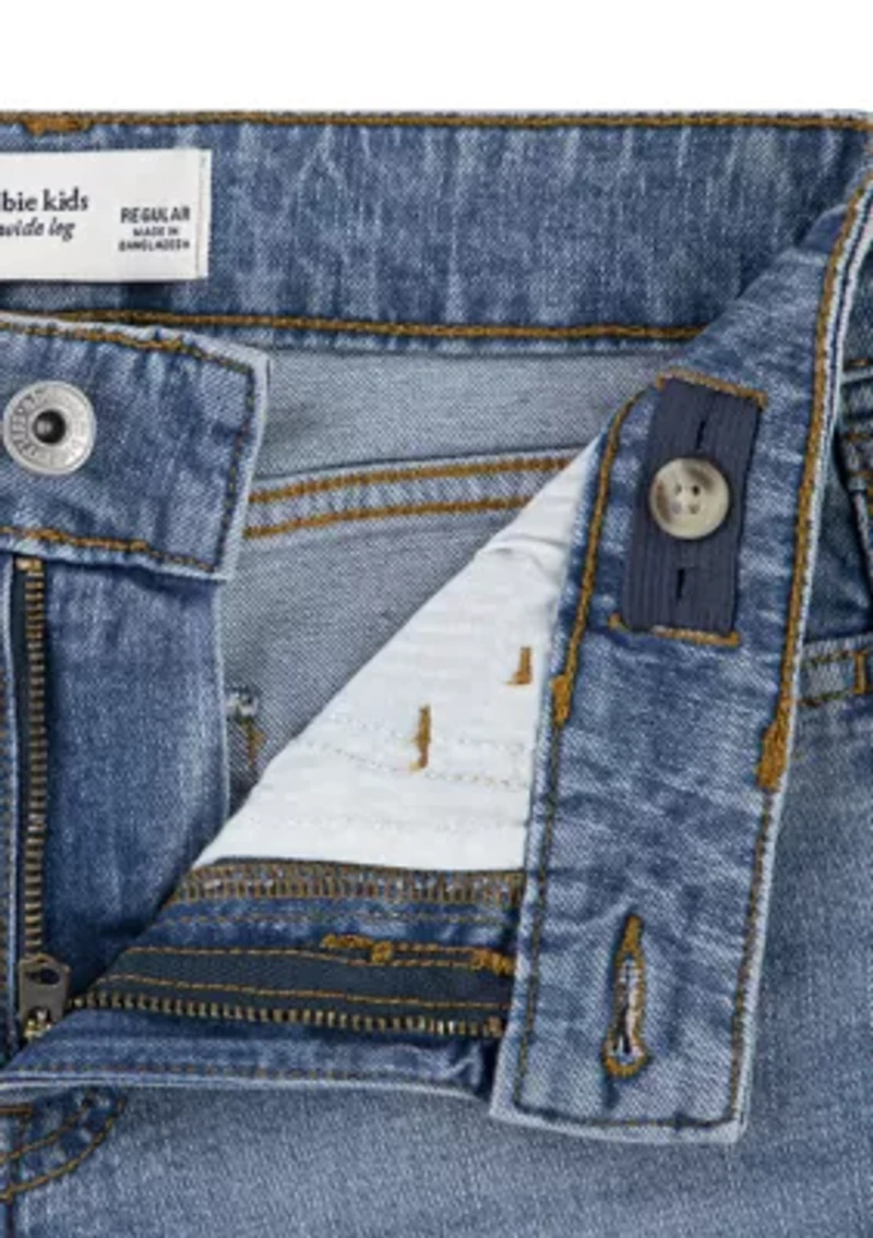 high rise wide leg jeans