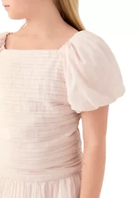 emerson puff sleeve poplin top