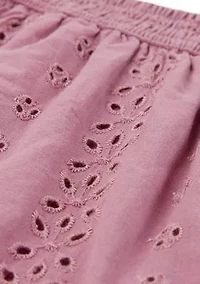 eyelet mini skort